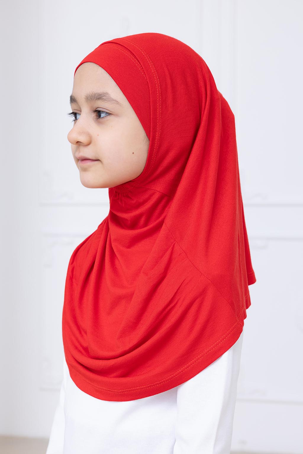 Ready to Wear Instant Hijab for Girls | Soft Viscose One-Piece Kids Headscarf for Daily Wear, Prayer & School