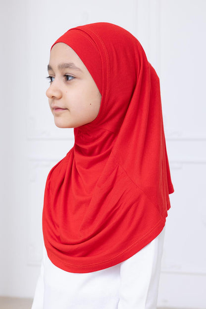 Ready to Wear Instant Hijab for Girls | Soft Viscose One-Piece Kids Headscarf for Daily Wear, Prayer & School