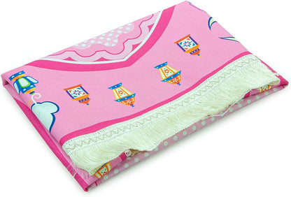 Kids Muslim Prayer Rug – Soft and Comfortable Islamic Sajadah, Patterned