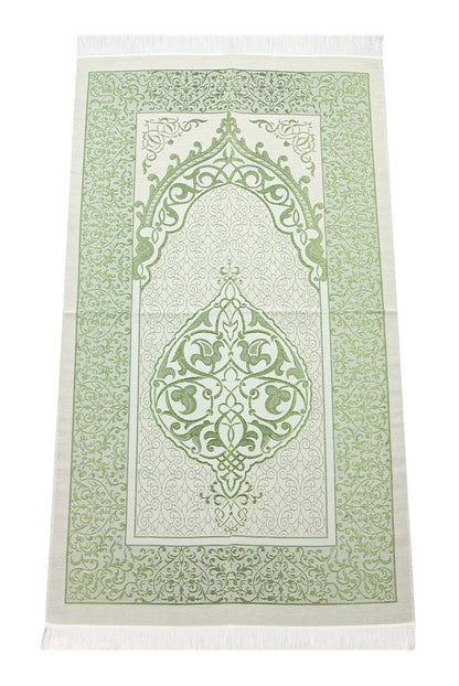 Velvet - Covered Bag Size Quran Book Prayer Rug Set - ihvan