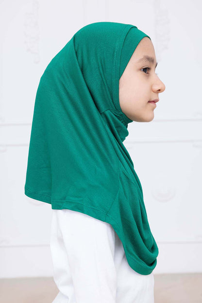 Ready to Wear Instant Hijab for Girls | Soft Viscose One-Piece Kids Headscarf for Daily Wear, Prayer & School