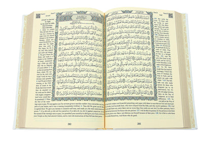 Holy Quran – Arabic & English Translation,Thermo Leather Hardcover, Easy-to-Read Script, QR Code Audio Support, Islamic Gift for Ramadan, Eid, Hajj & Umrah