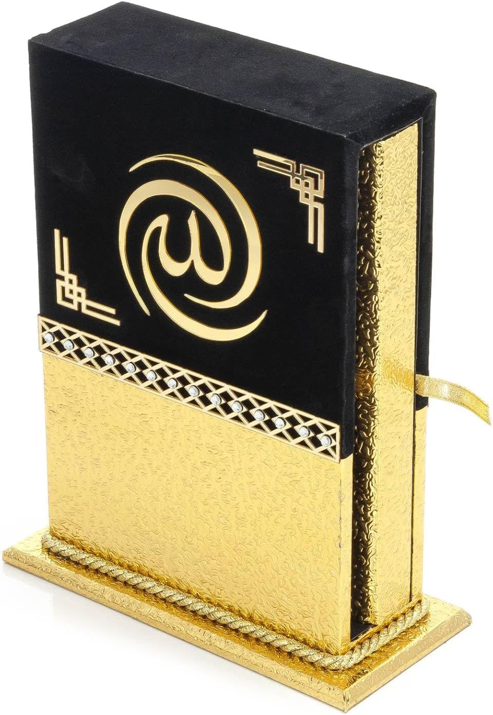 Holy Quran Gift Set – Arabic Quran with Velvet Covered Box, Islamic Ramadan & Eid Gift