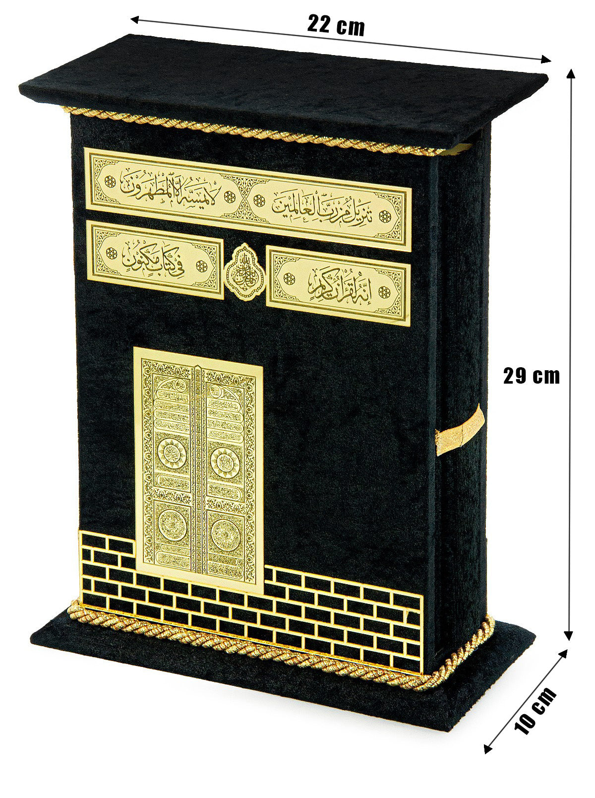 Gebetsteppich, Gebetsteppich für Muslime mit kubischer Geschenkbox im Kaaba-Design, islamische Salah-Matte für den Gottesdienst, Namaz-Teppich, Gebetsteppich, Sajadah, islamische Geschenke für Männer, Frauen