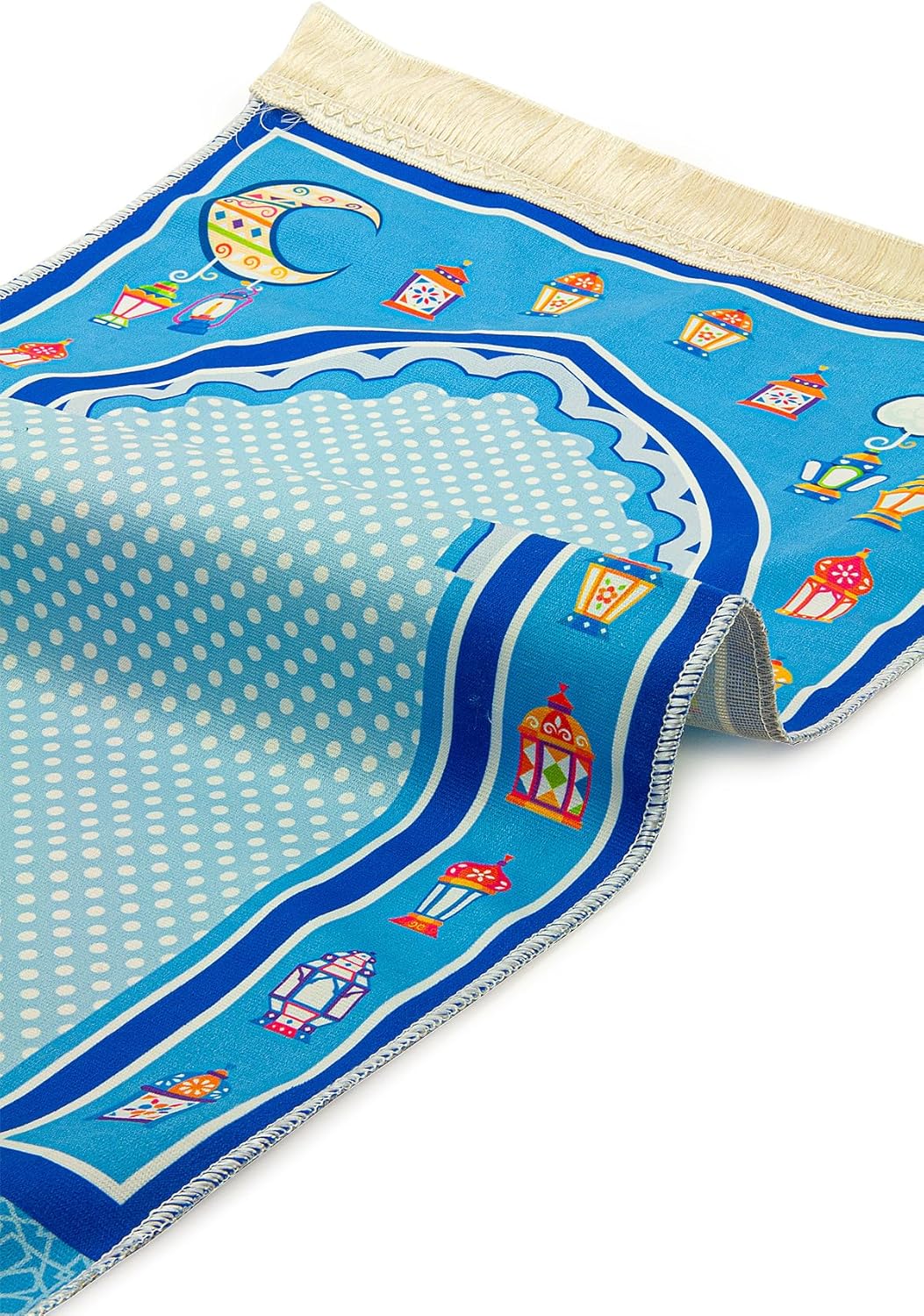 Kids Muslim Prayer Rug – Soft and Comfortable Islamic Sajadah, Patterned