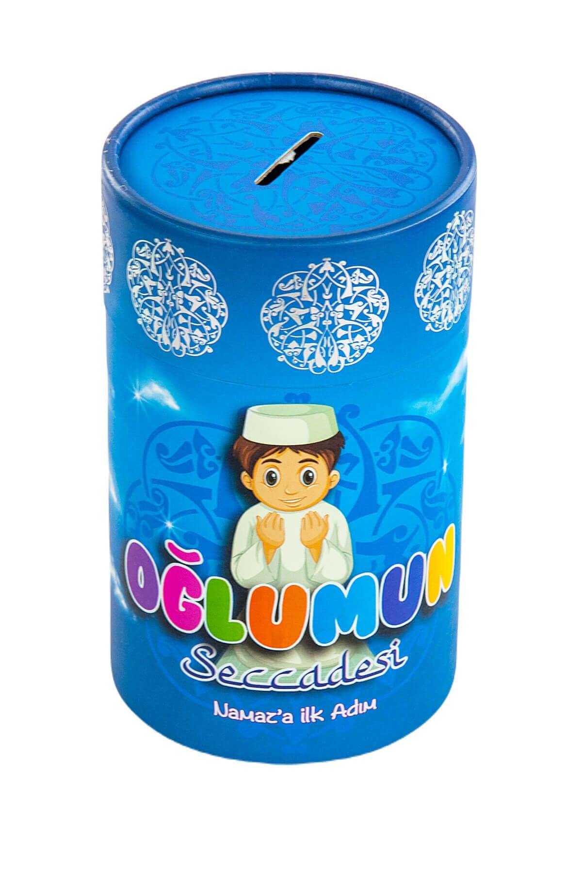 Blue Muslım Prayer Gift Set for Kids (Prayer Rug | Moneybox | Tasbih | Toy Camera) - Ihvan