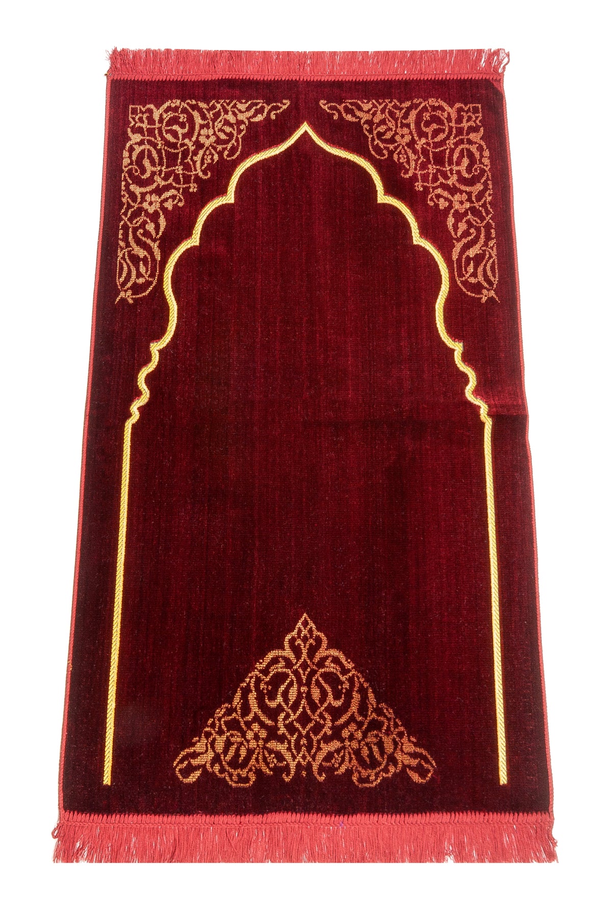 Classic Velvet Muslim Prayer Rug (Sajadah | Janamaz | Salah Mat) - Ihvan