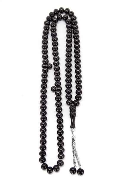 Islamic Dervish Prayer Beads (12mm – 99 Beads), Acrylic Muslim Prayer Bead, Large Smooth Dhikr Tasbeeh, Turkish Tasbih Gift for Ramadan Hajj Umrah, Long Subha Rosary