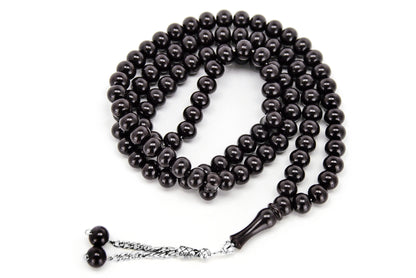 Islamic Dervish Prayer Beads (12mm – 99 Beads), Acrylic Muslim Prayer Bead, Large Smooth Dhikr Tasbeeh, Turkish Tasbih Gift for Ramadan Hajj Umrah, Long Subha Rosary