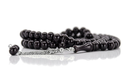 Islamic Dervish Prayer Beads (12mm – 99 Beads), Acrylic Muslim Prayer Bead, Large Smooth Dhikr Tasbeeh, Turkish Tasbih Gift for Ramadan Hajj Umrah, Long Subha Rosary
