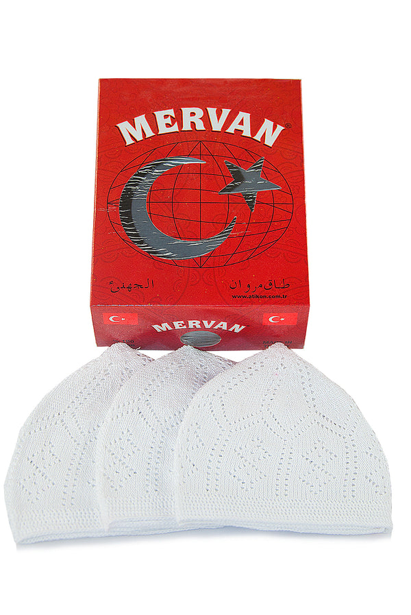 12 Piece of Turkish Muslim Kufi Hats for Men, Islamic Caps