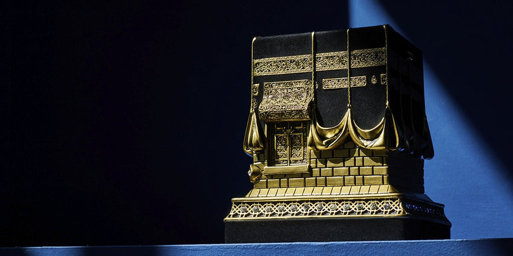 Islamic Kaaba Replica Model Home Decoration, Islamic Table Decor Statue Gift, Large - ihvan