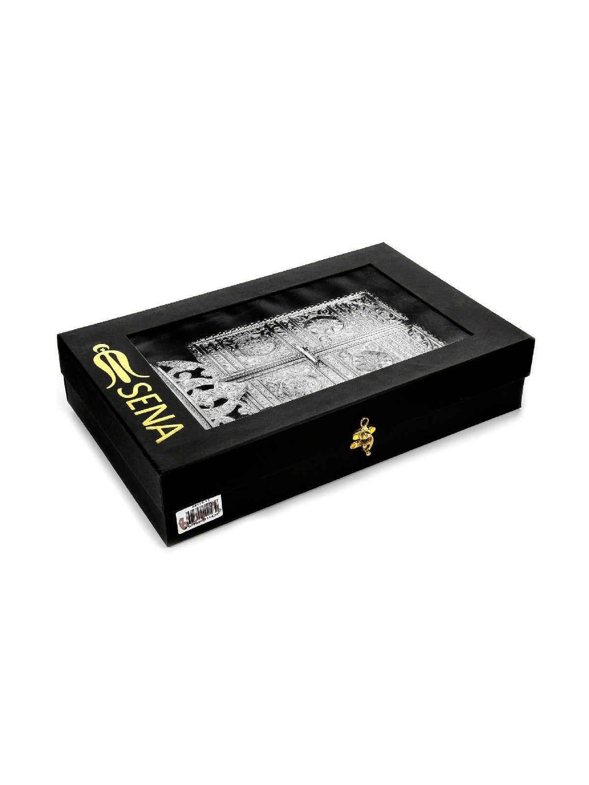 Islamic Metal Quran Box with Stan,Islamic Table Decorations for Home, Silver - ihvan