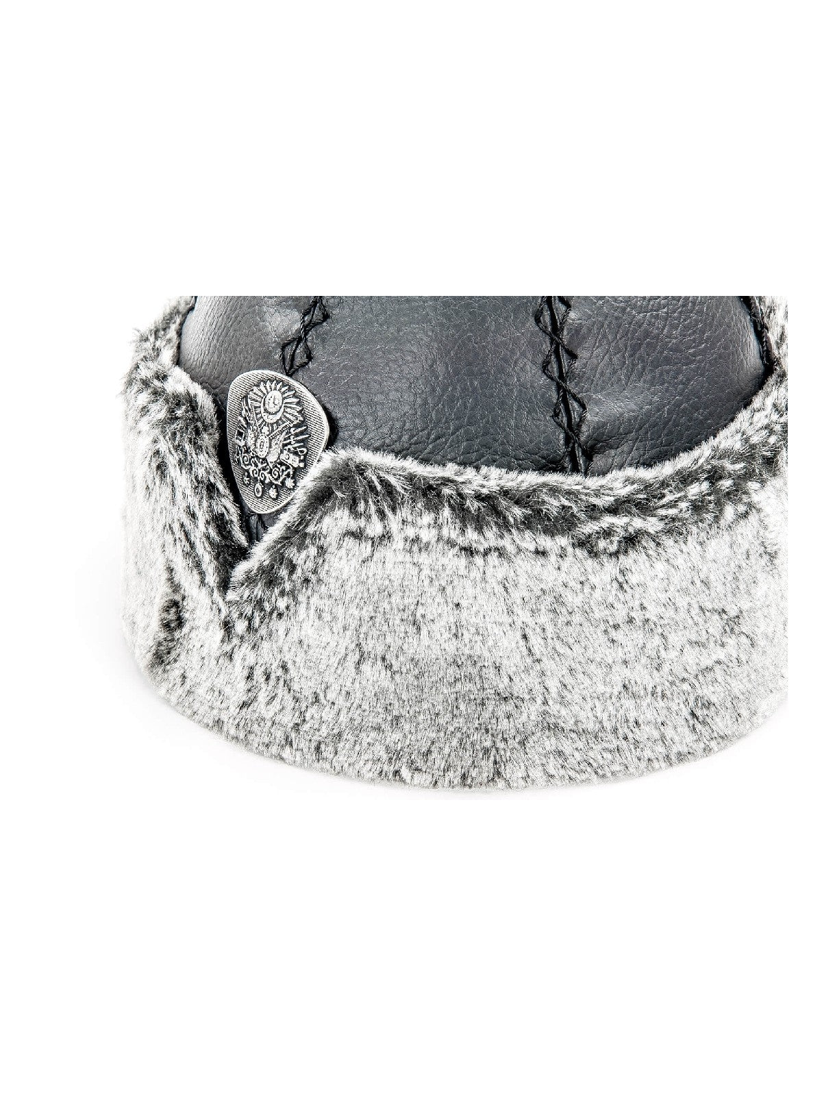 Turkish Ertugrul Ottoman Leather Fur Winter Bork Hat for Boys and Kids, 4 - 7 Years - ihvan