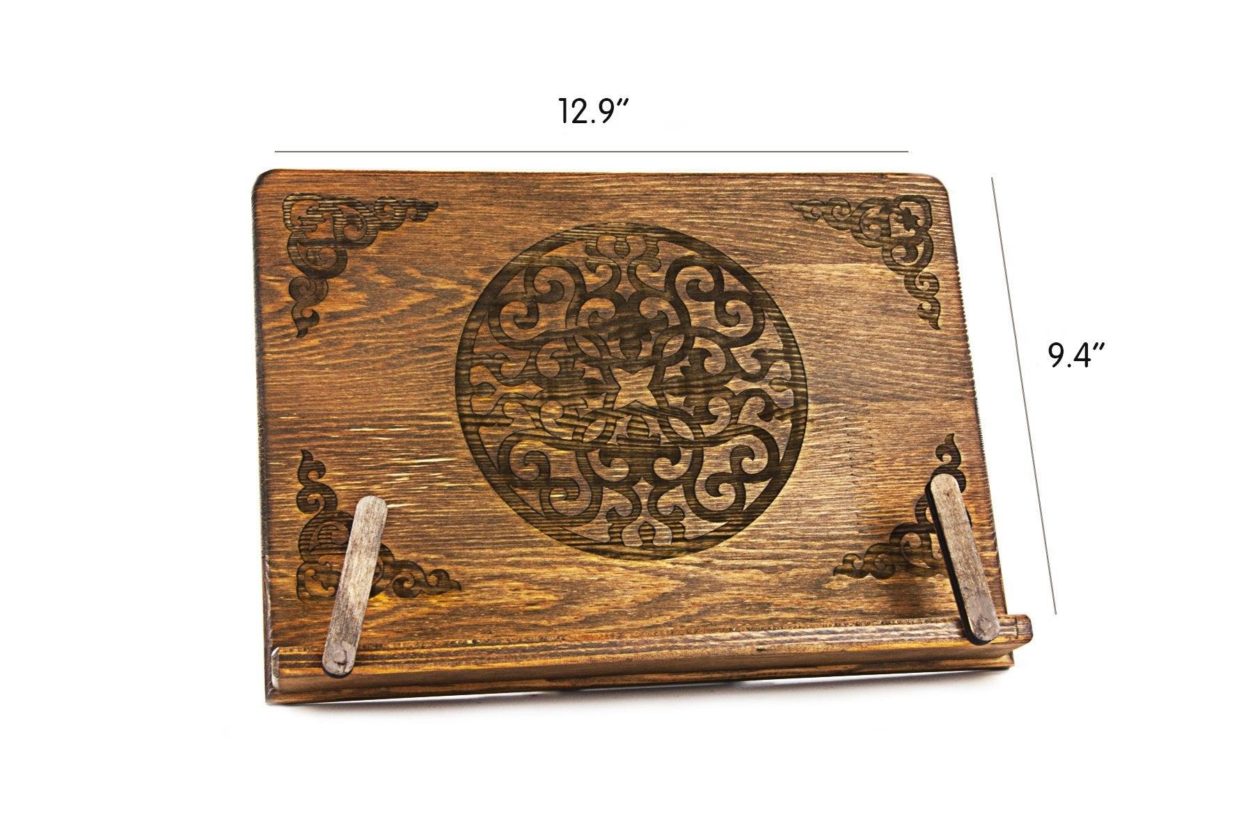 Portable Vintage Wooden Book Holder Holy Bible or Holy Quran Stand - ihvan