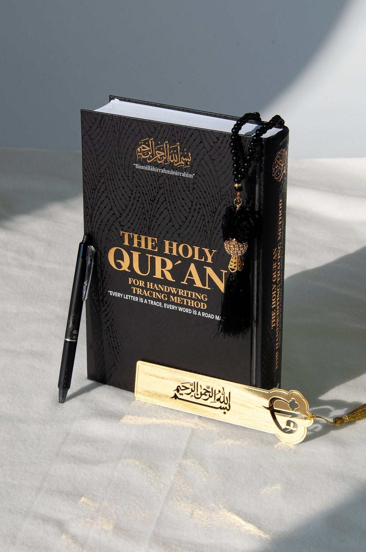 Shadowed Tracing Holy Qur’an Gift Set | Arabic Mushaf with Erasable Pen & Bookmark | Islamic Gift for Hafiz, Reverts & Ramadan - Ihvan