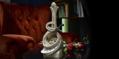 Islamic Imam Ali Sword Zulfiqar with Crystals Home Decoration, Islamic Table Decor Statue Gift - ihvan
