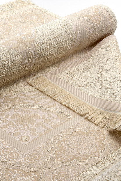 Luxury White Islamic Prayer Gift Set | Quran & Prayer Rug & Tasbih & Fragrance - Ihvan