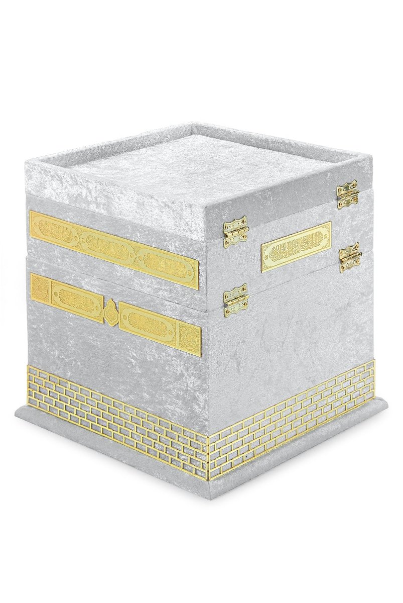 Elegant Kaaba Design Islamic Prayer Gift Set | Muslims Prayer Rug & Holy Quran & Wedding Gift - ihvan