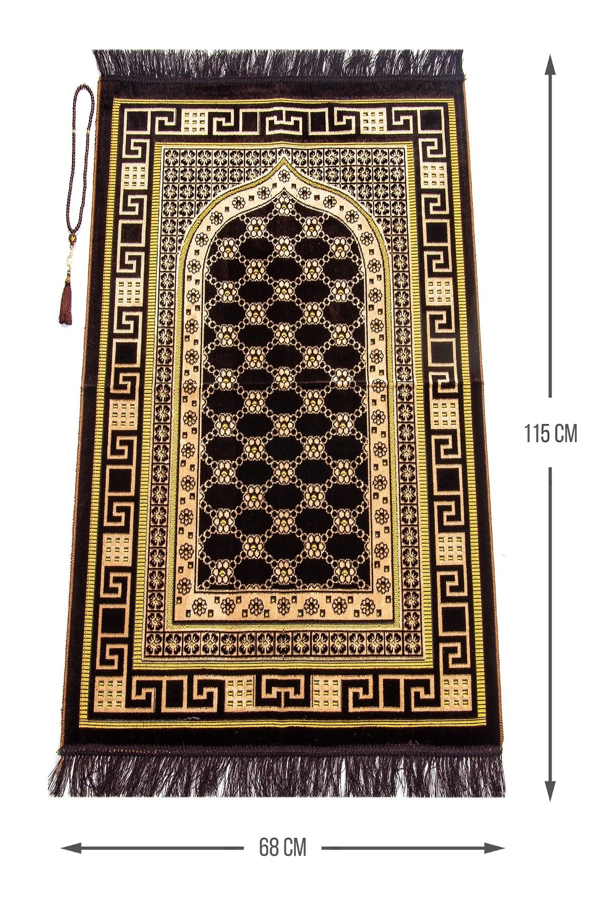 Luxury Velvet Muslim Prayer Rug (Sajadah | Janamaz | Salah Mat) - Ihvan
