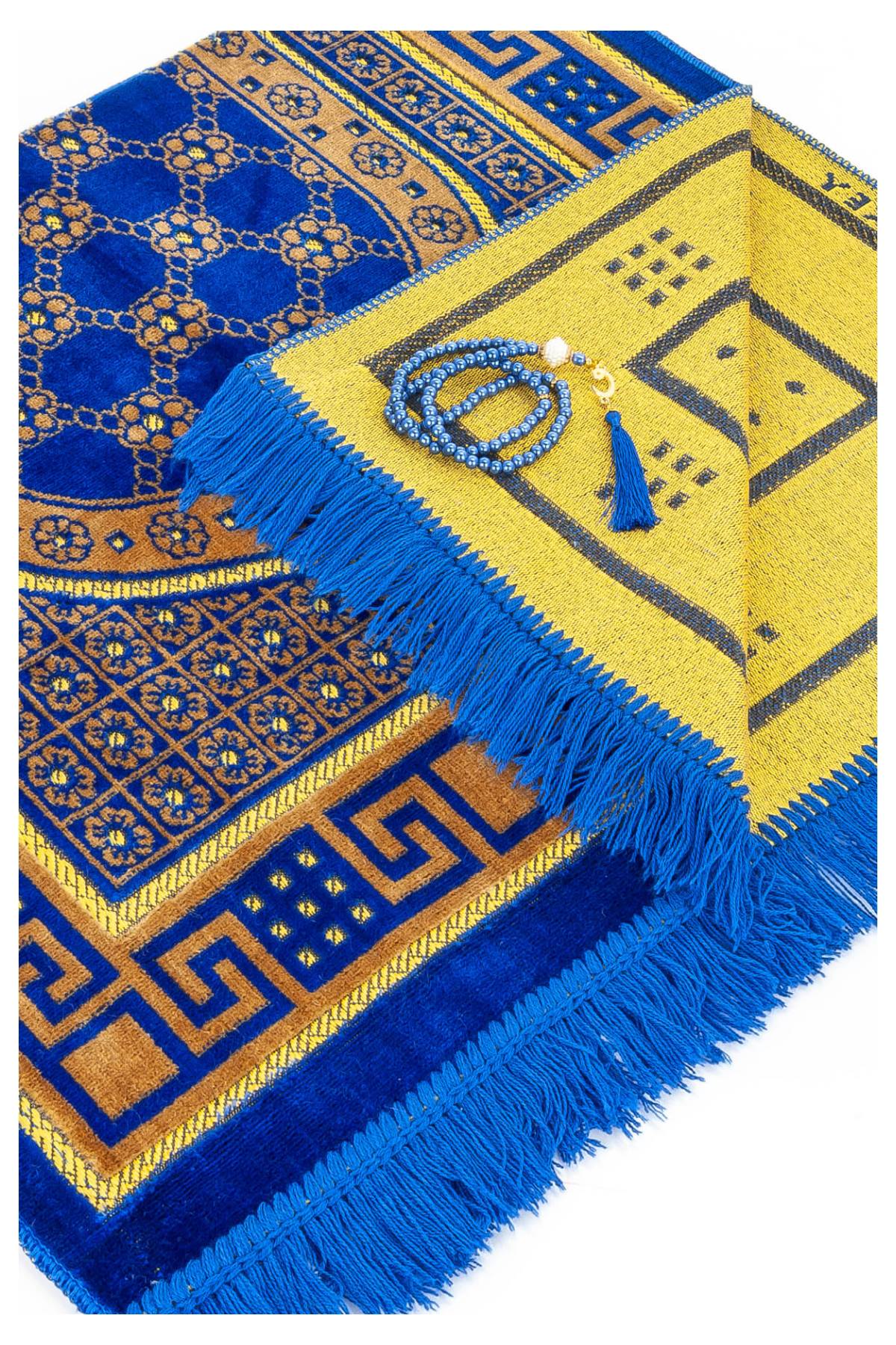 Luxury Velvet Muslim Prayer Rug (Sajadah | Janamaz | Salah Mat) - Ihvan