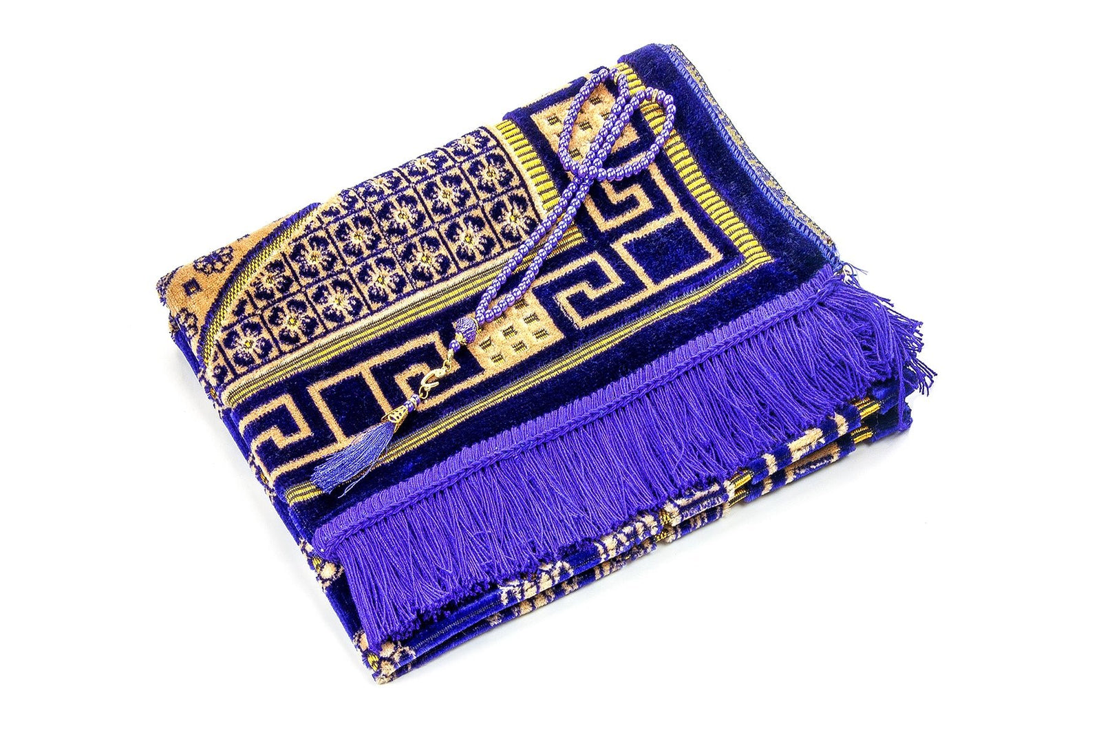 Luxury Velvet Muslim Prayer Rug (Sajadah | Janamaz | Salah Mat) - Ihvan
