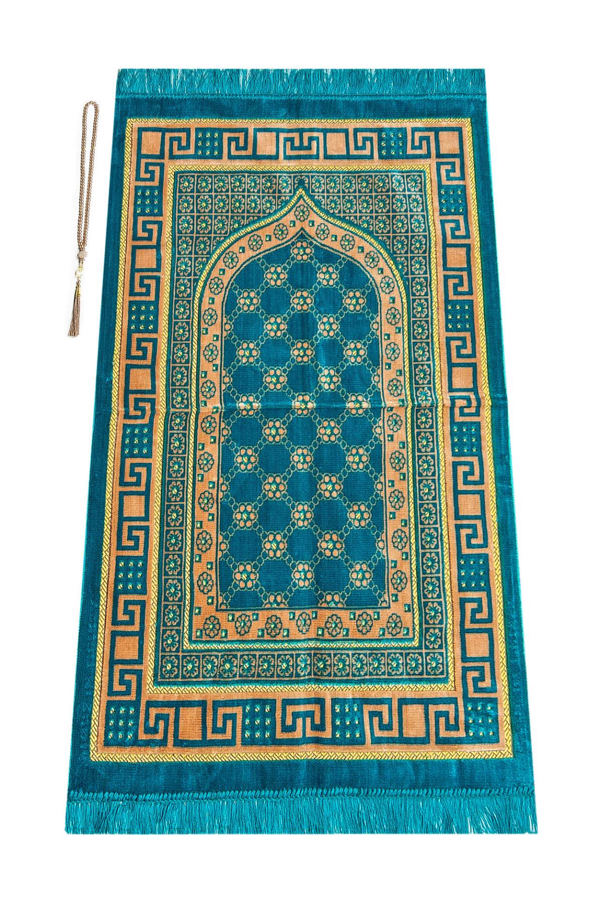Luxury Velvet Muslim Prayer Rug (Sajadah | Janamaz | Salah Mat) - Ihvan