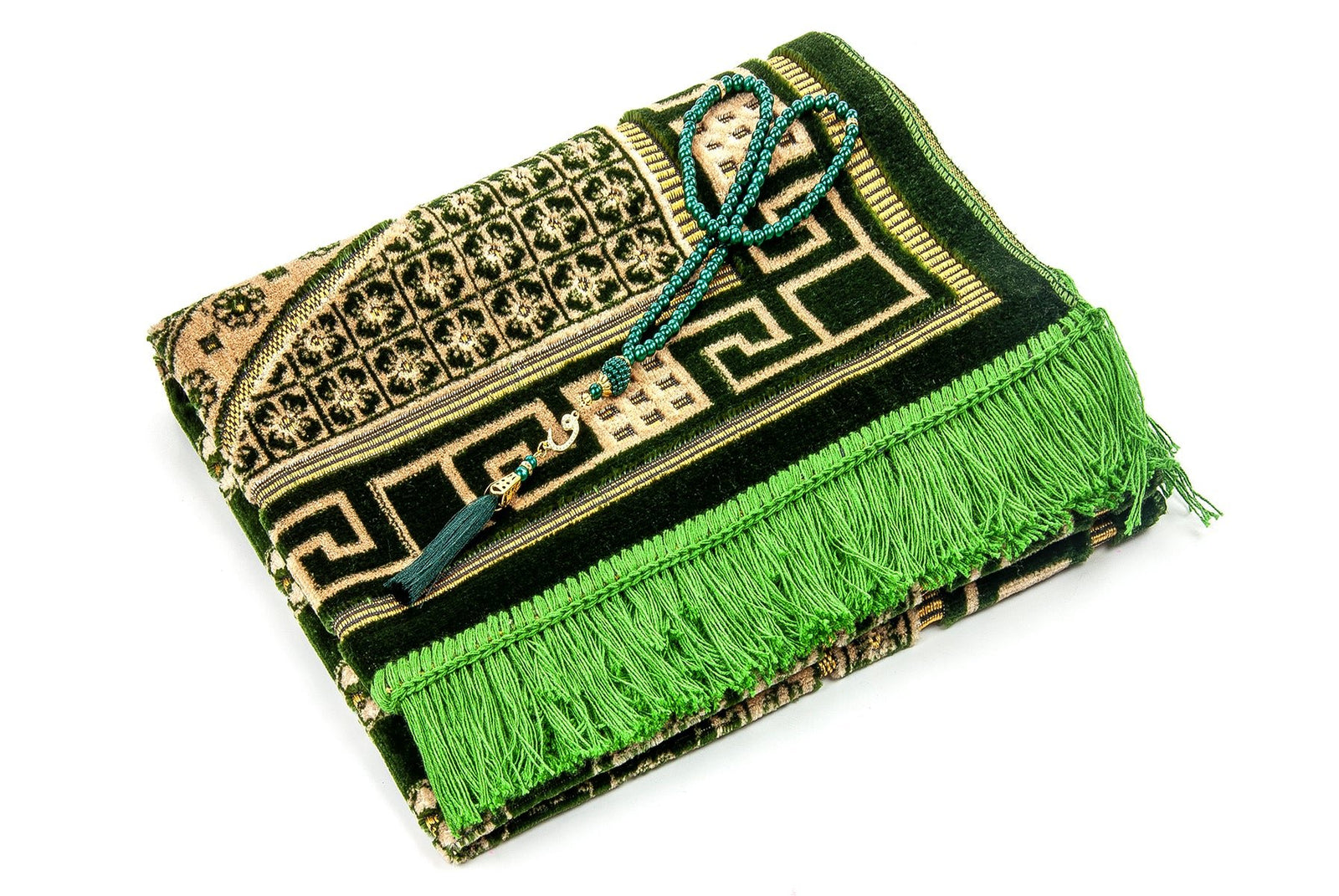 Luxury Velvet Muslim Prayer Rug (Sajadah | Janamaz | Salah Mat) - Ihvan