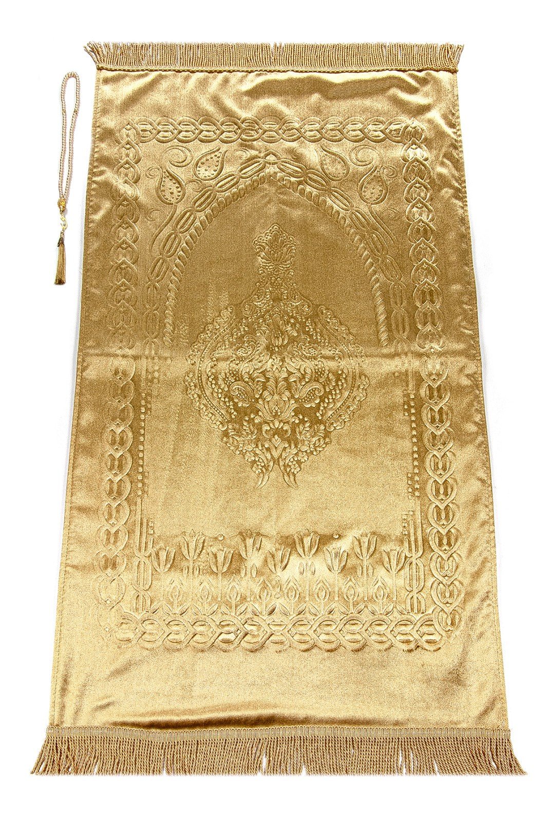 Luxury Silky Velvet Muslim Prayer Rug (Sajadah | Janamaz | Salah Mat) - Ihvan