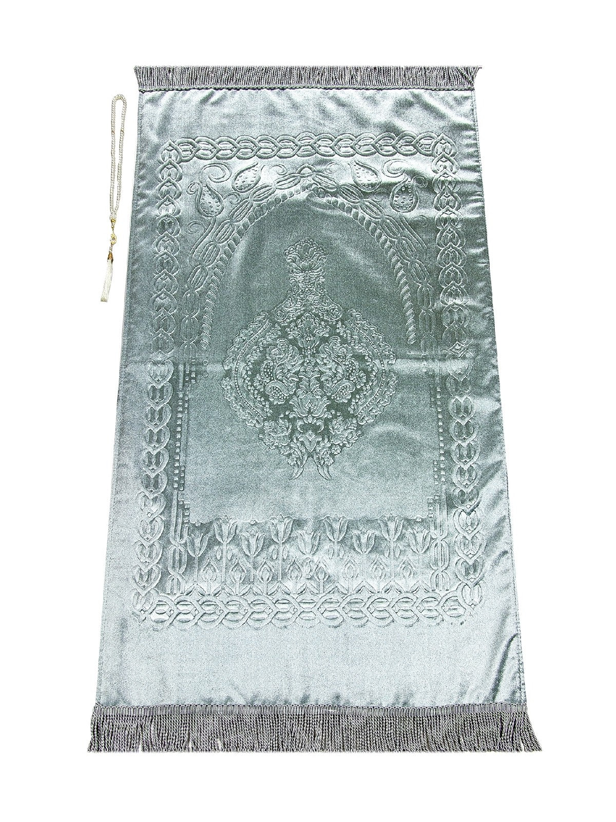 Luxury Silky Velvet Muslim Prayer Rug (Sajadah | Janamaz | Salah Mat) - Ihvan