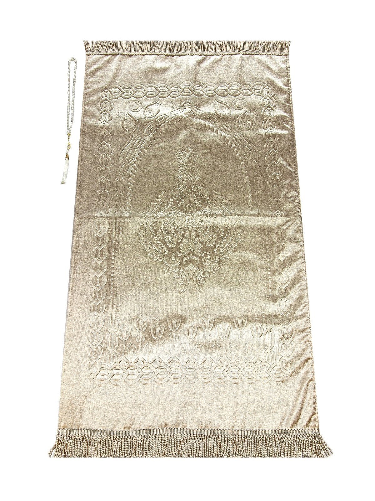 Luxury Silky Velvet Muslim Prayer Rug (Sajadah | Janamaz | Salah Mat) - Ihvan