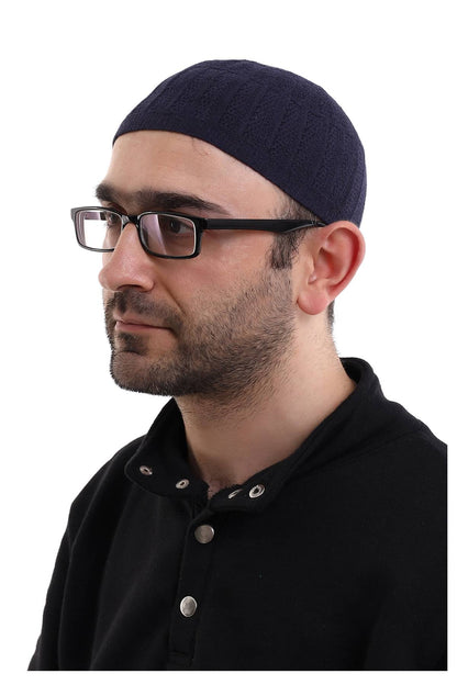 Muslim Winter Bamboo Skullcap for Men, Islamic Gifts, Standart Size - ihvan