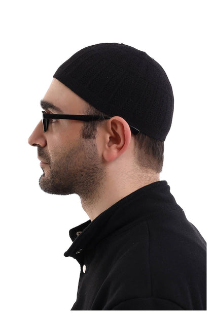 Muslim Winter Bamboo Skullcap for Men, Islamic Gifts, Standart Size - ihvan