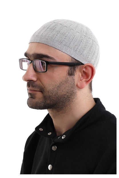 Muslim Winter Bamboo Skullcap for Men, Islamic Gifts, Standart Size - ihvan