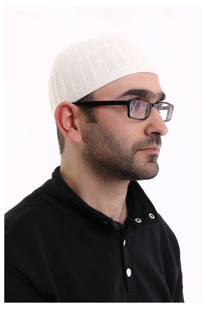 Muslim Winter Bamboo Skullcap for Men, Islamic Gifts, Standart Size - ihvan