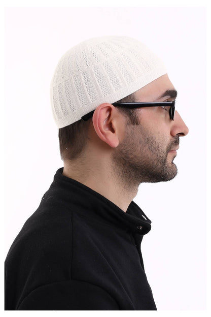 Muslim Winter Bamboo Skullcap for Men, Islamic Gifts, Standart Size - ihvan