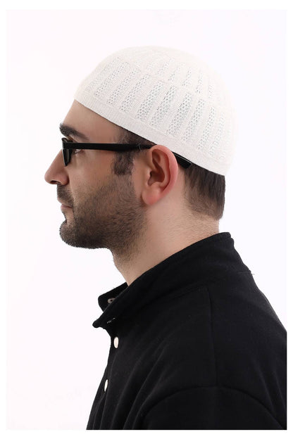 Muslim Winter Bamboo Skullcap for Men, Islamic Gifts, Standart Size - ihvan