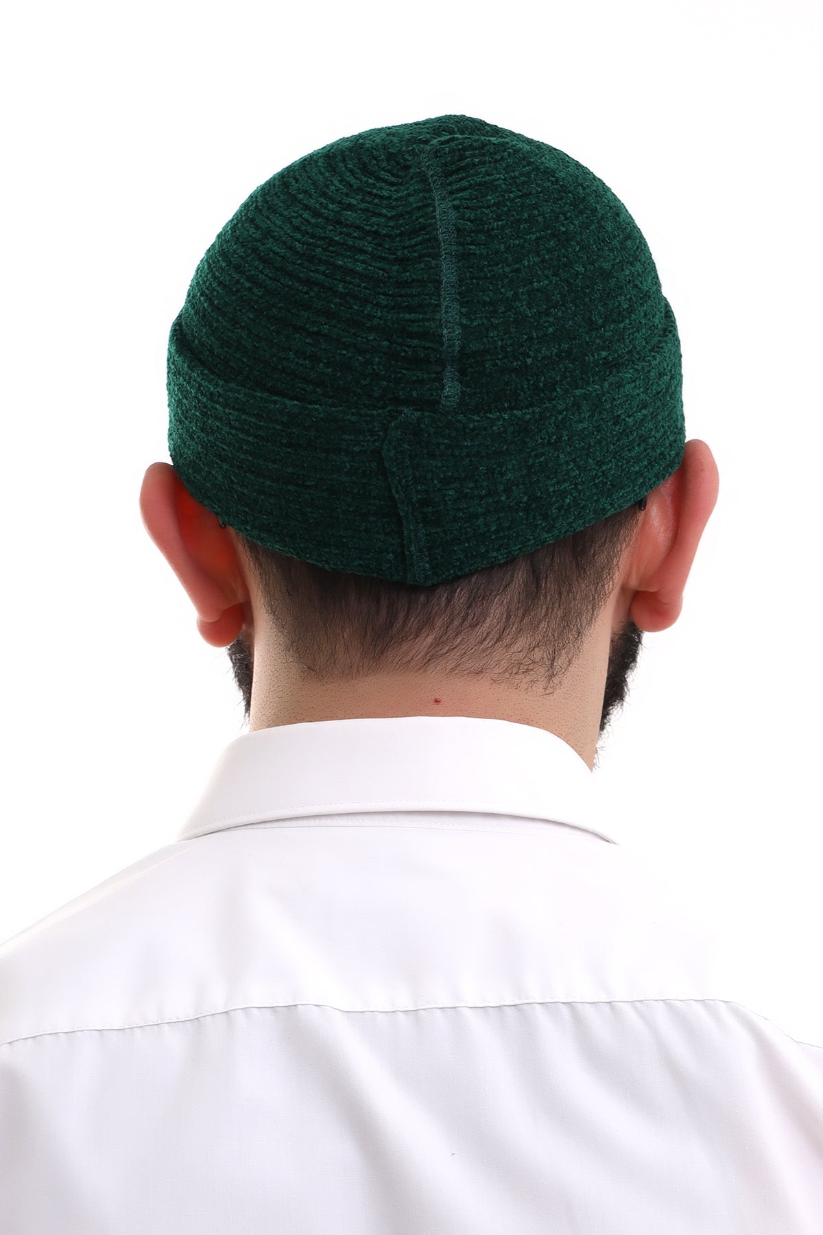 Muslim Men’s Green Knit Kufi Hat | Prayer Cap | Soft & Breathable Islamic Skullcap (Taqiyah) - Ihvan