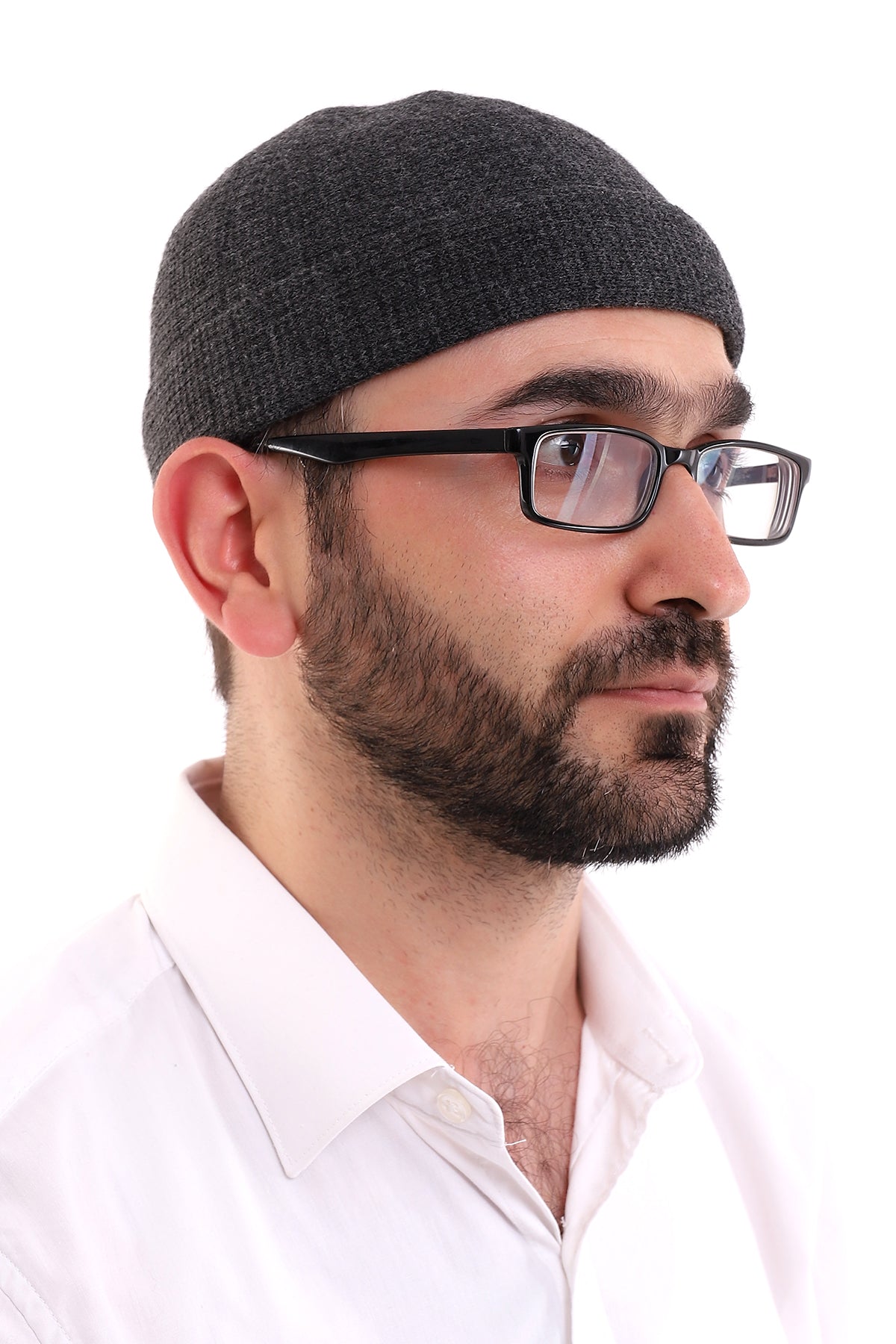 Muslim Winter Velvet Roll - up Edge Skullcap for Men, Islamic Gifts, Standart Size - ihvan