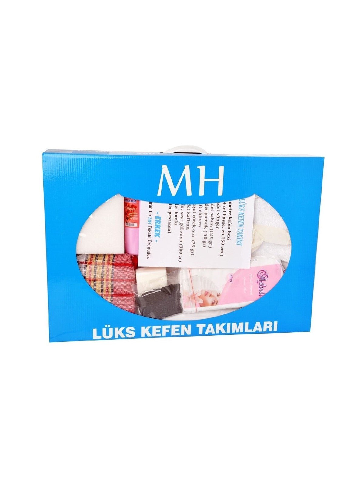 Luxury Kafan Shroud Set for Men| Complete Islamic Funeral Kit - 10 Meters - Ihvan