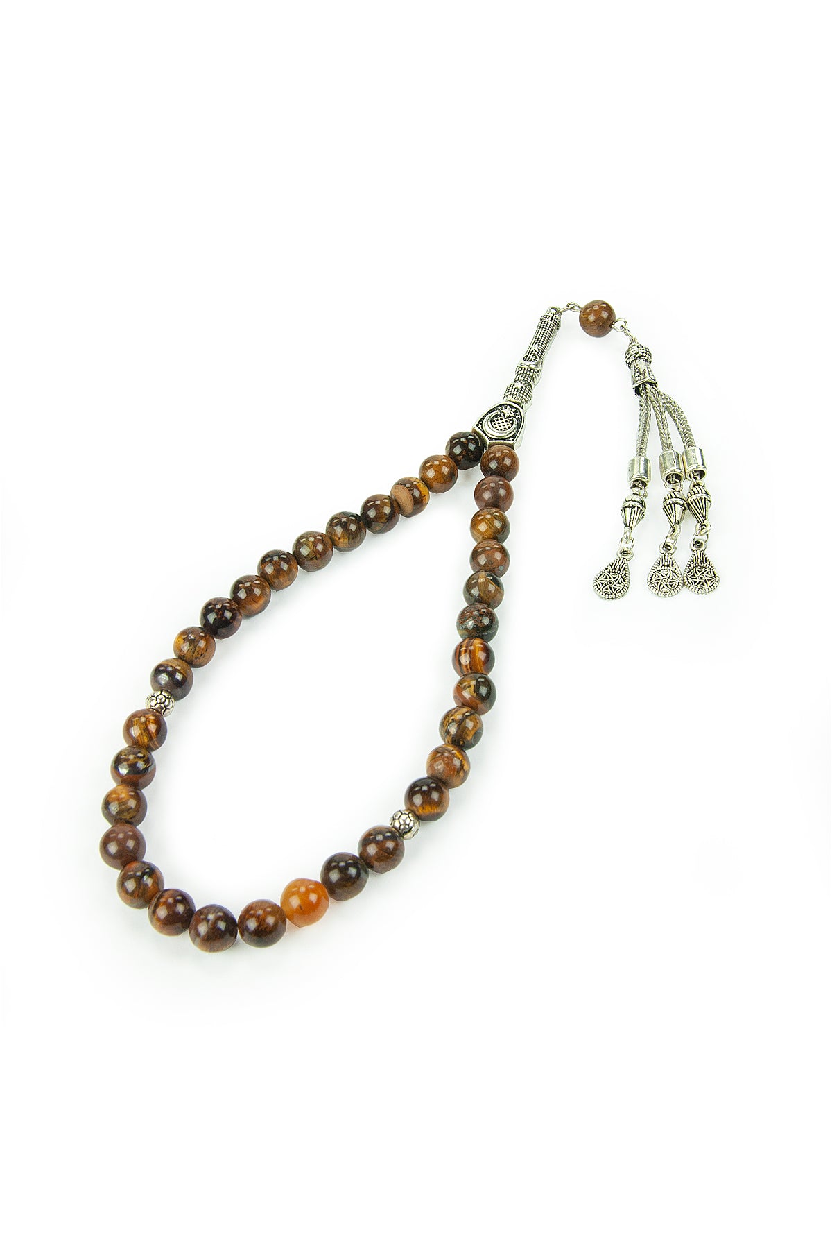 33-Bead Brown Tasbih (Tasbeeh) Rosary | Islamic Prayer Beads with Gift Box | Misbaha for Muslim Men - Ihvan