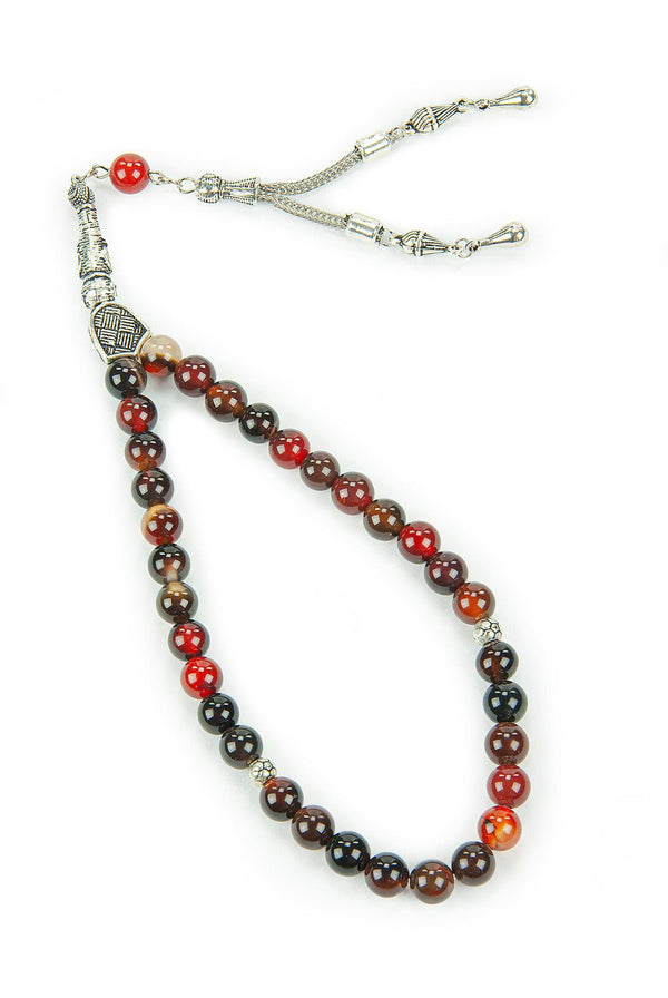 33-Bead Tasbih (Tasbeeh) Rosary | Islamic Prayer Beads with Gift Box | Misbaha for Muslim Men - Mix Color - Ihvan