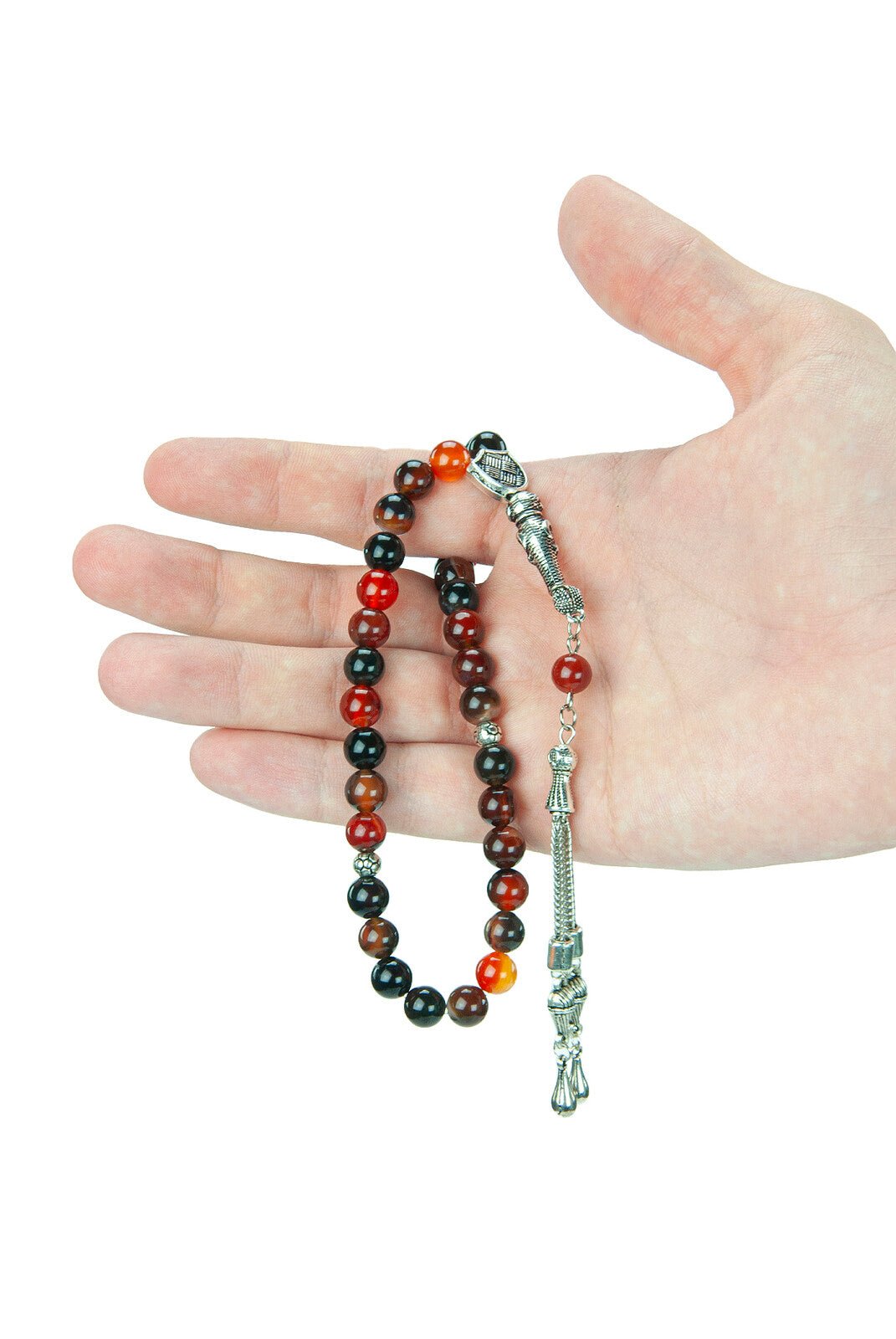 33-Bead Tasbih (Tasbeeh) Rosary | Islamic Prayer Beads with Gift Box | Misbaha for Muslim Men - Mix Color - Ihvan