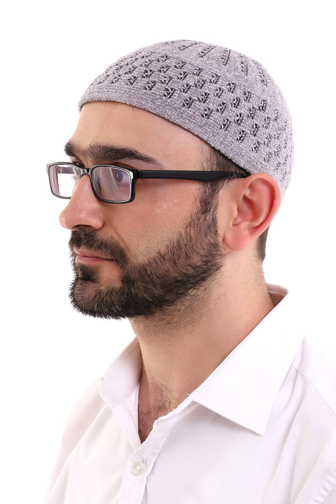 Muslim Winter Velvet Skullcap for Men, Islamic Gifts, Standart Size - ihvan