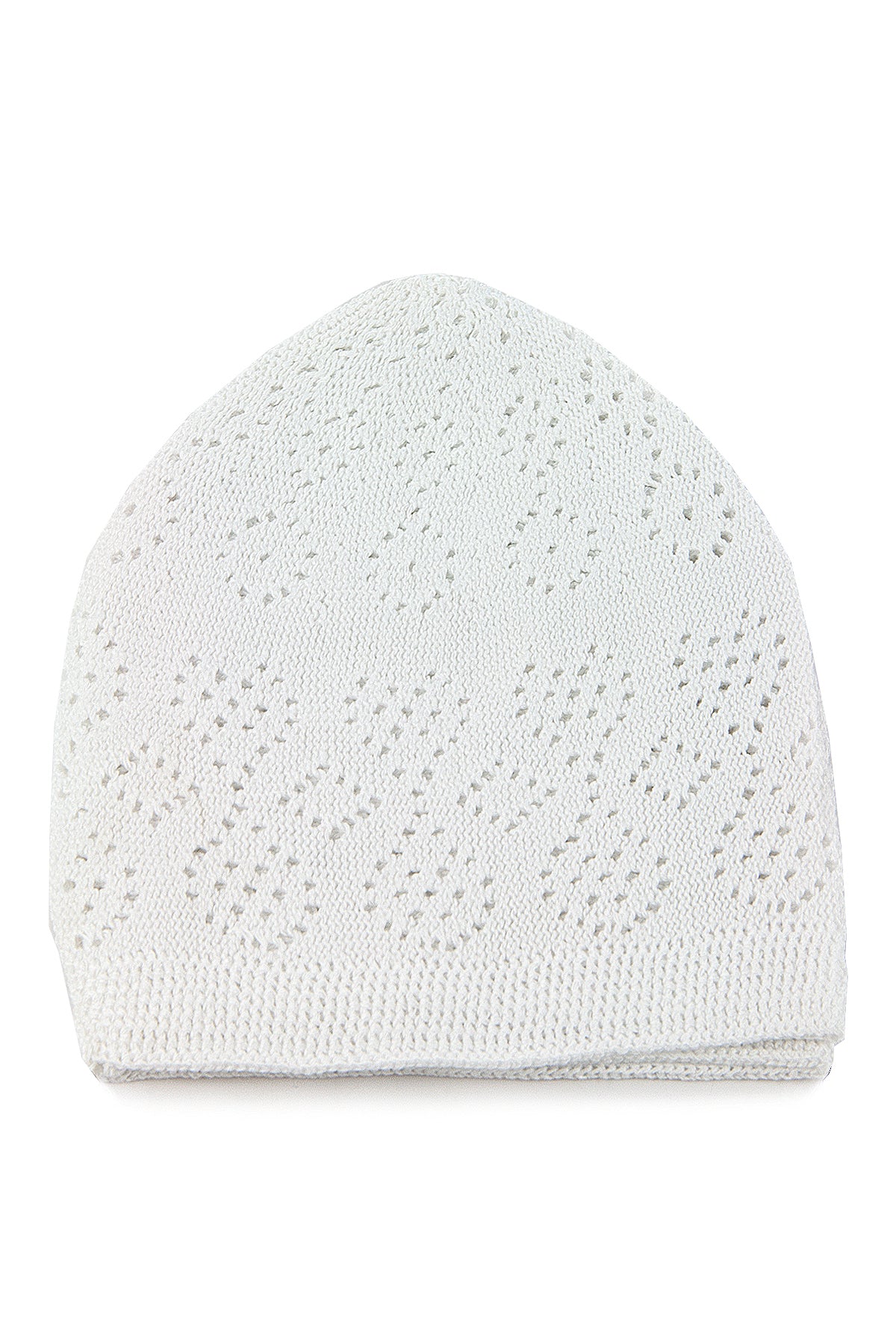 2 Packs of Muslim Knitting Skullcap for Men, Islamic Gifts, Standart Size, Black and White - ihvan