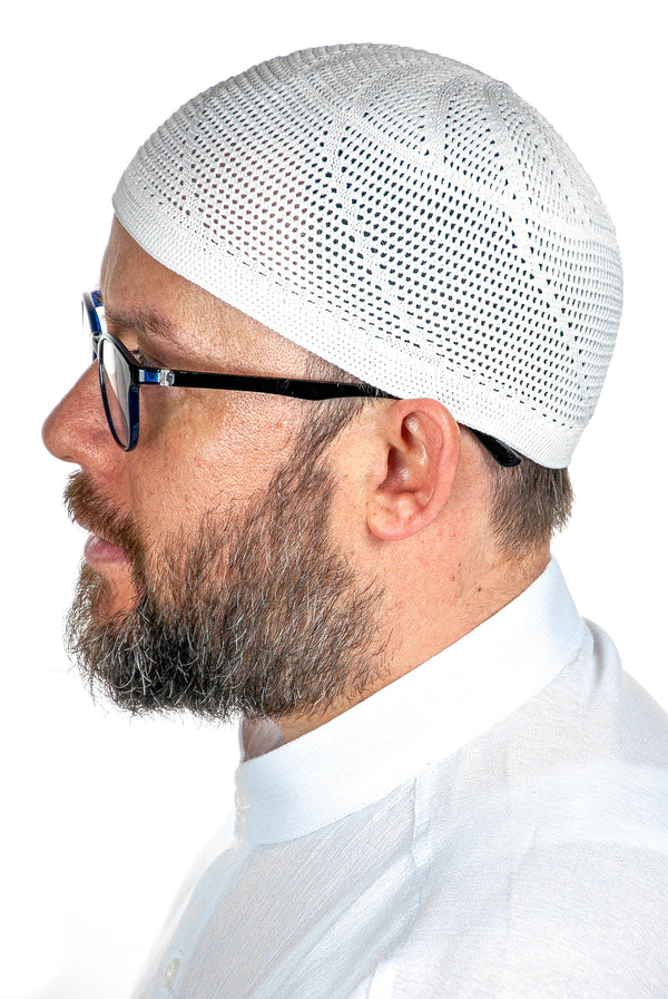Muslim Men’s Kufi Hat | Breathable Islamic Prayer Cap | Taqiyah, Takke & Skullcap - Ihvan