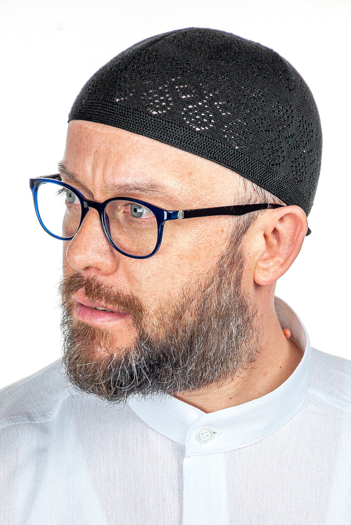 Muslim Knitting Skullcap for Men, Islamic Hat, Standart Size - ihvan