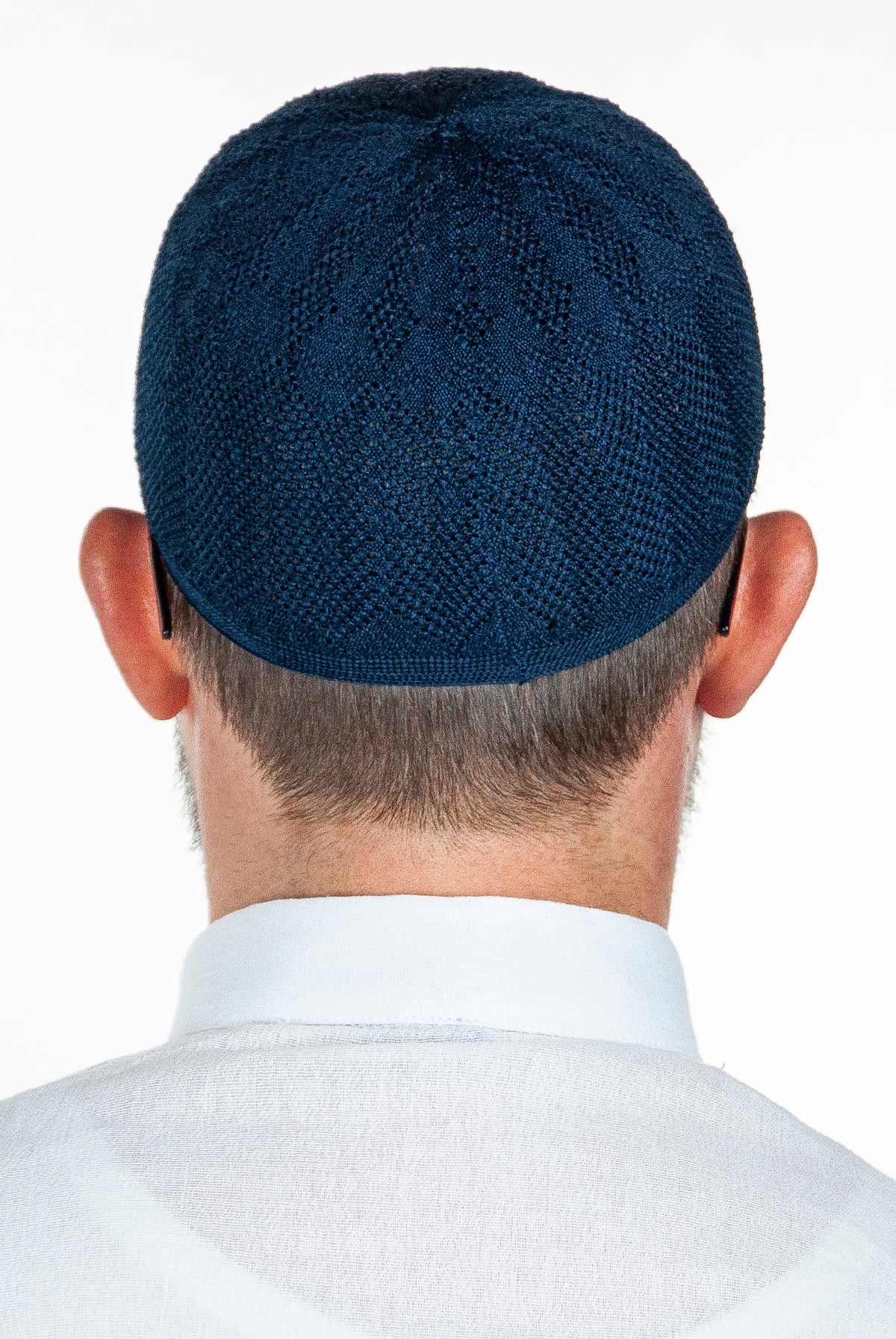 Men’s Navy Blue Knit Kufi Hat | Islamic Prayer Cap | Taqiyah, Takke & Skullcap - Ihvan