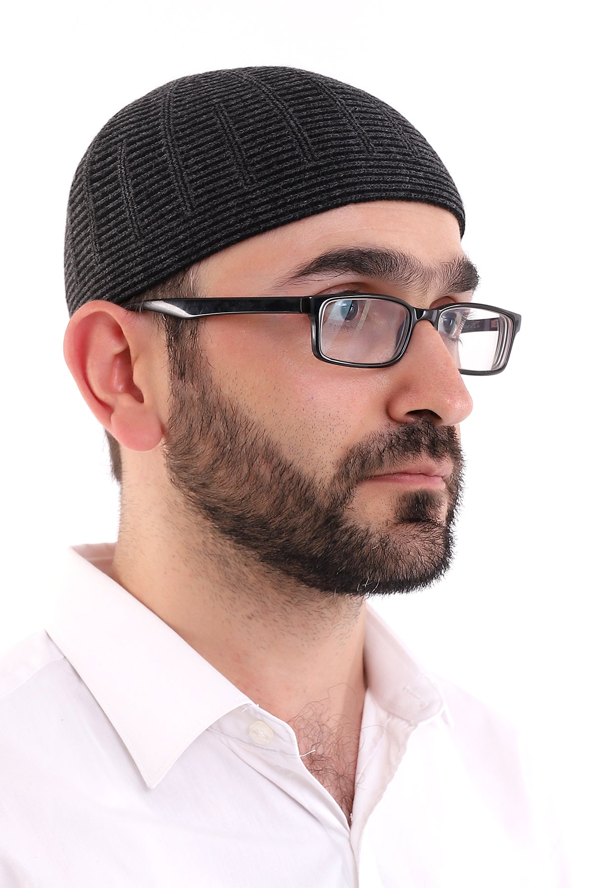 Muslim Winter Wool Knitting Skullcap for Men, Islamic Caps - ihvan