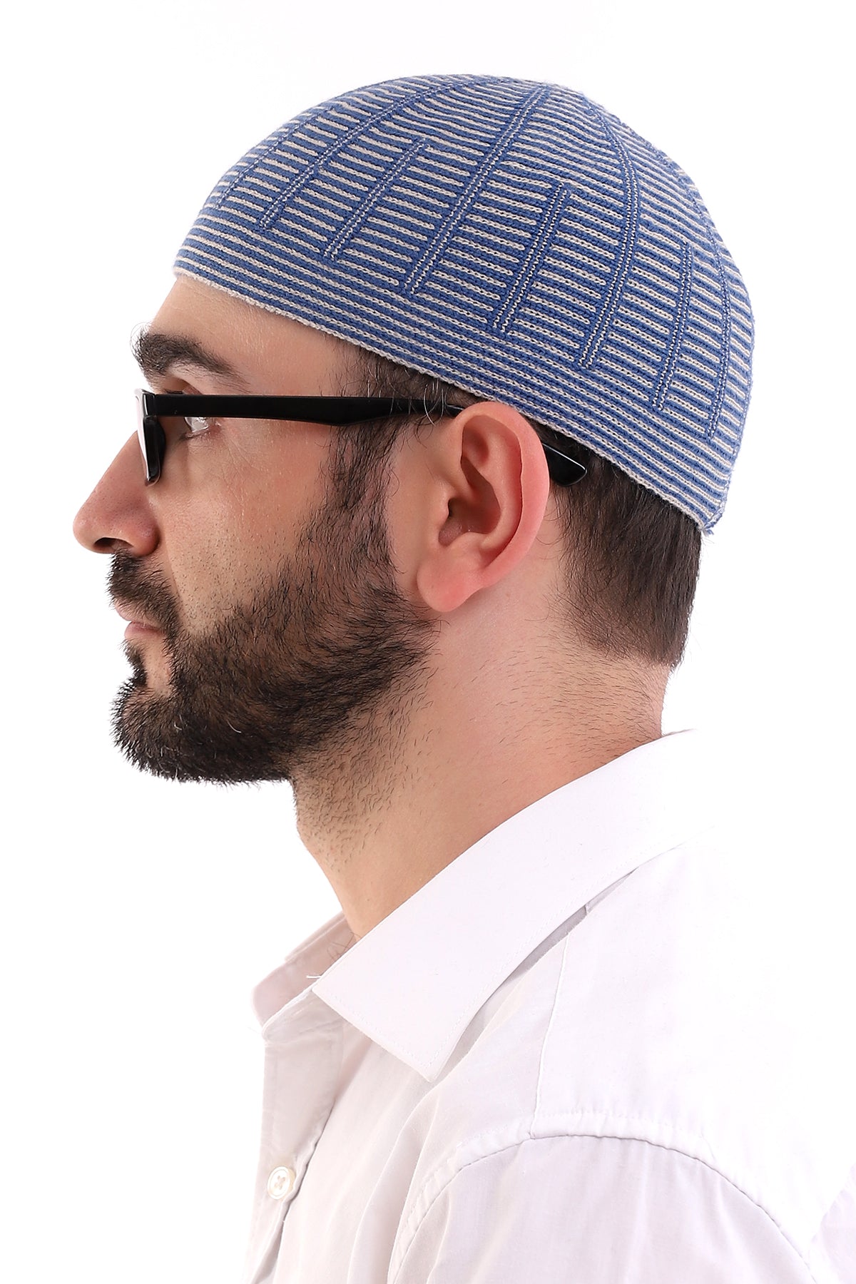 Muslim Winter Wool Knitting Skullcap for Men, Islamic Caps - ihvan